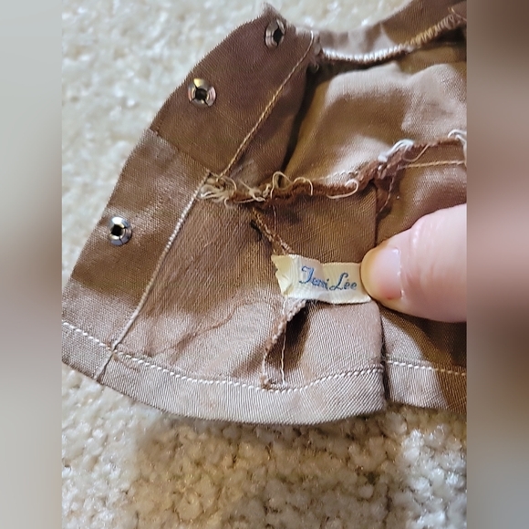 RARE Antique TERRI LEE Co 11-956 Official BROWNIE SCOUT Green doll Girl OUTFIT - Picture 4 of 11